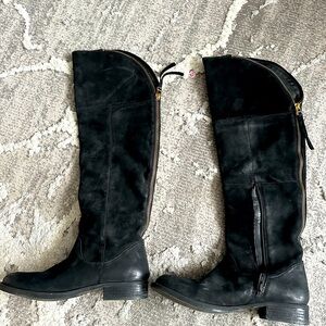 Steve by Steve Madden Over The Knee Suede Leather Boots Size 8.5